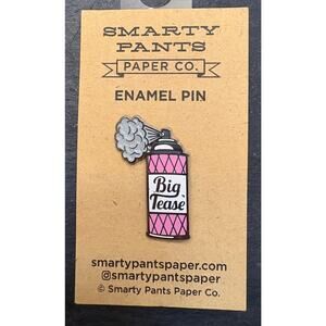 NWT “Big Tease” Hairspray Pinback - Smarty Pants Paper Co